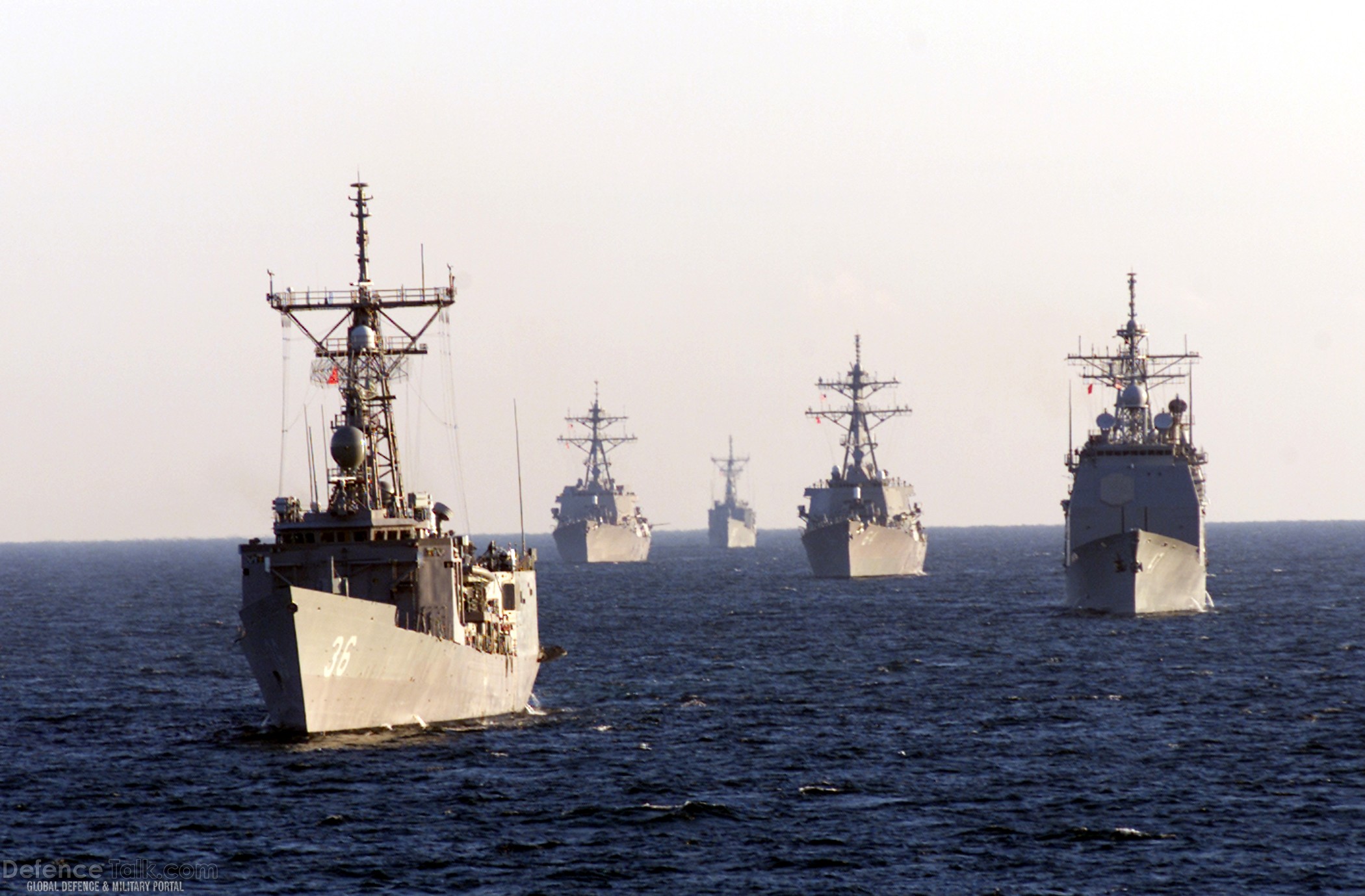 Ship Parade Formation, Destroyers during Joint Task Force Exercise (JTFEX)