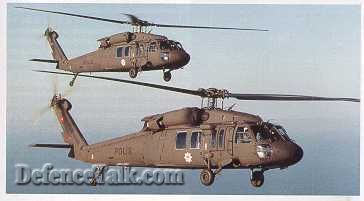 Sikorsky S-70A Black Hawks