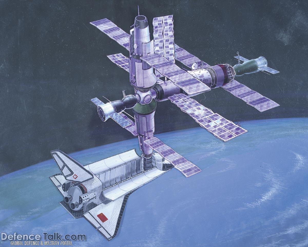 Space Station and Shuttle - Military Weapons Art