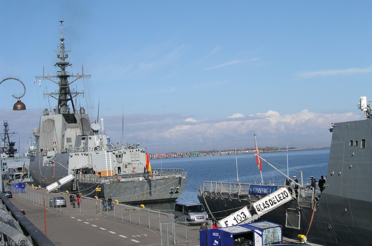 Spanish -100 class frigates in Copenhagen  16.March 2008