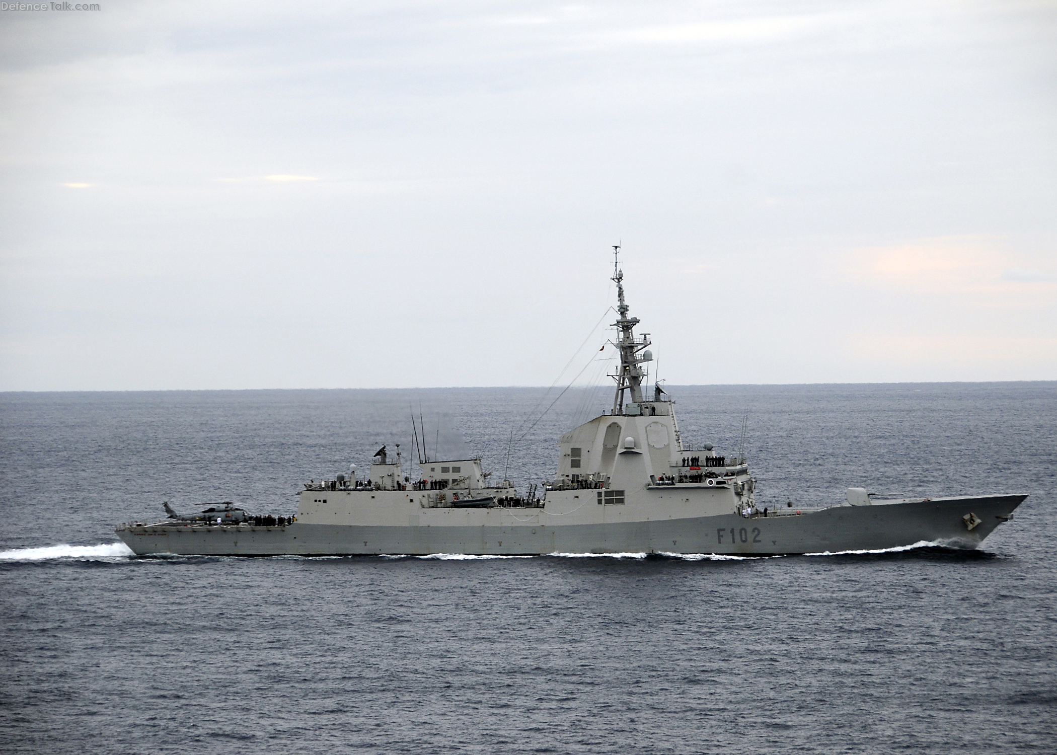 Spanish navy frigate SPS Almirante Juan de Borbon (F 102)