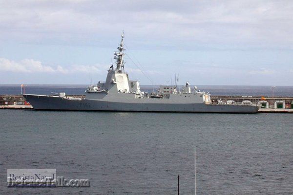 Spanish Navy - The F-102 frigate "Admiral Juan de BorbÃÂ³n"