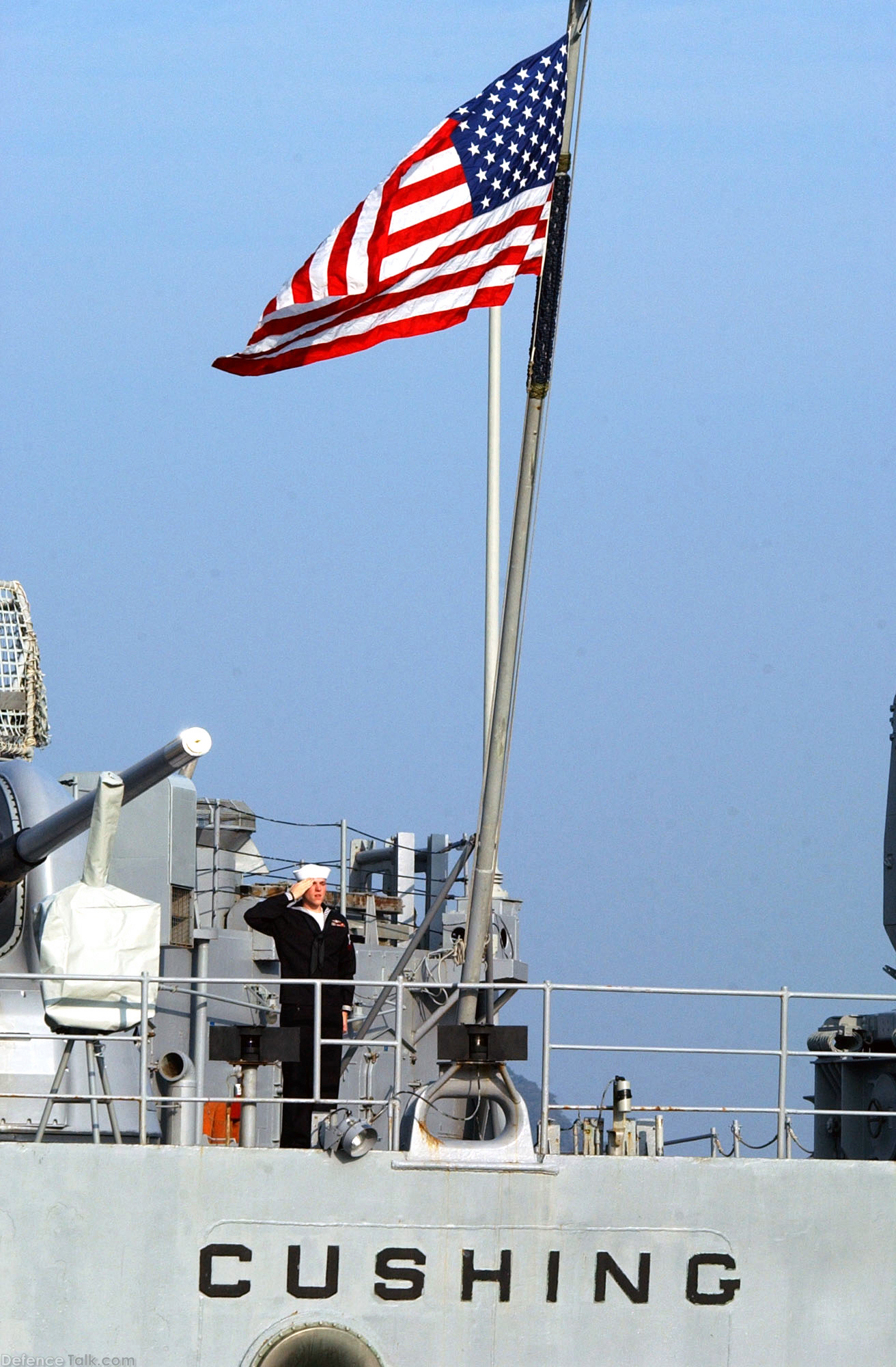 Spruance class destroyer USS Cushing (DD 985)