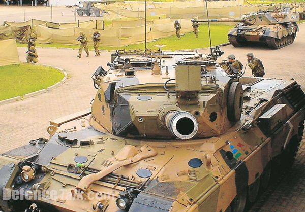 Staring down the barrel of the soon to be replaced Leopard AS1 during a &qu