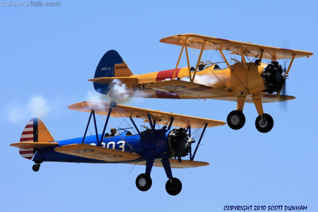Stearman PT-13 and PT-17 Biplane Trainers