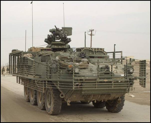 Stryker with Slat Armour