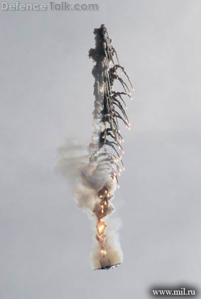 Su-27 Firing Off Flares