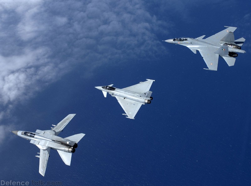 SU-30 MK1, RAF Eurofighter and Tornado F3