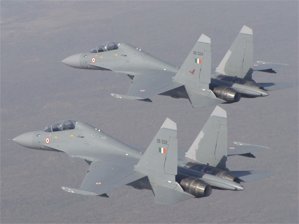 Sukhoi 30MKIs patrolling