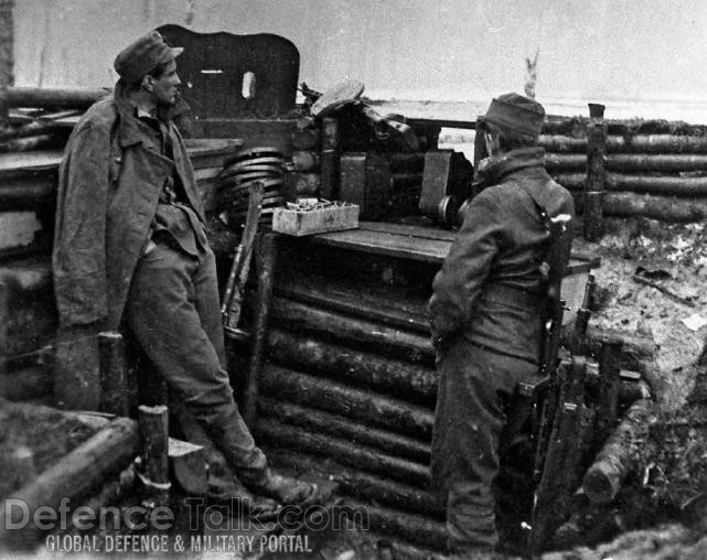 Swedish soldiers at the front - Finnish-Russian war