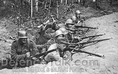 Swedish soldiers at the front - Finnish-Russian war