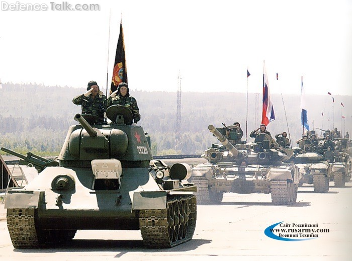 T-34 on parade