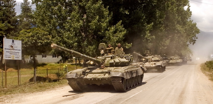 T-72 column