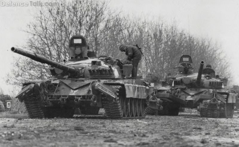 T-72A with minerollers