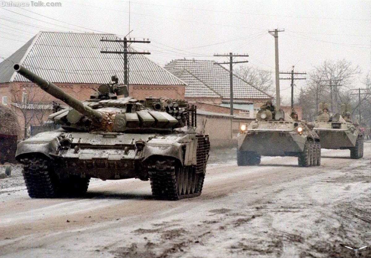 T-72BA with BTR-80s