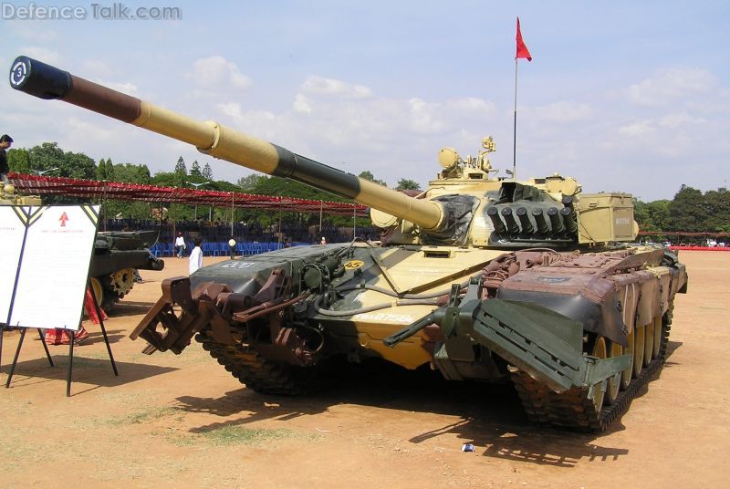 T-72M1 India with KMT-6 mineroller