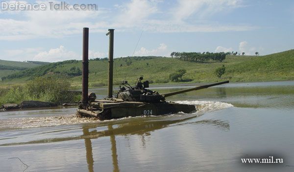 T-80BV Swimming