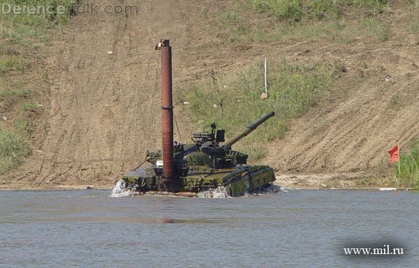 T-80BV swimming