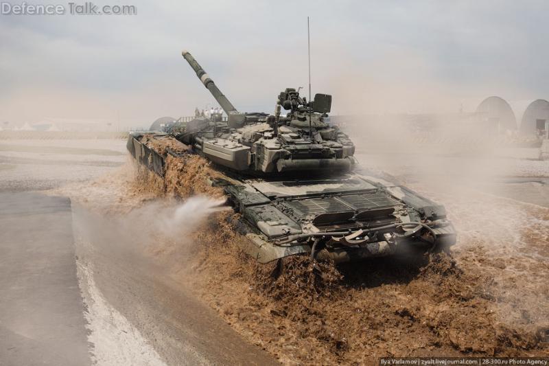 T-90 water crossing