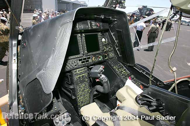 The Aussie Tiger cockpit...