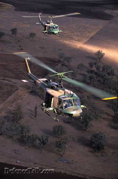 The last of the Australian Army Huey Gunships