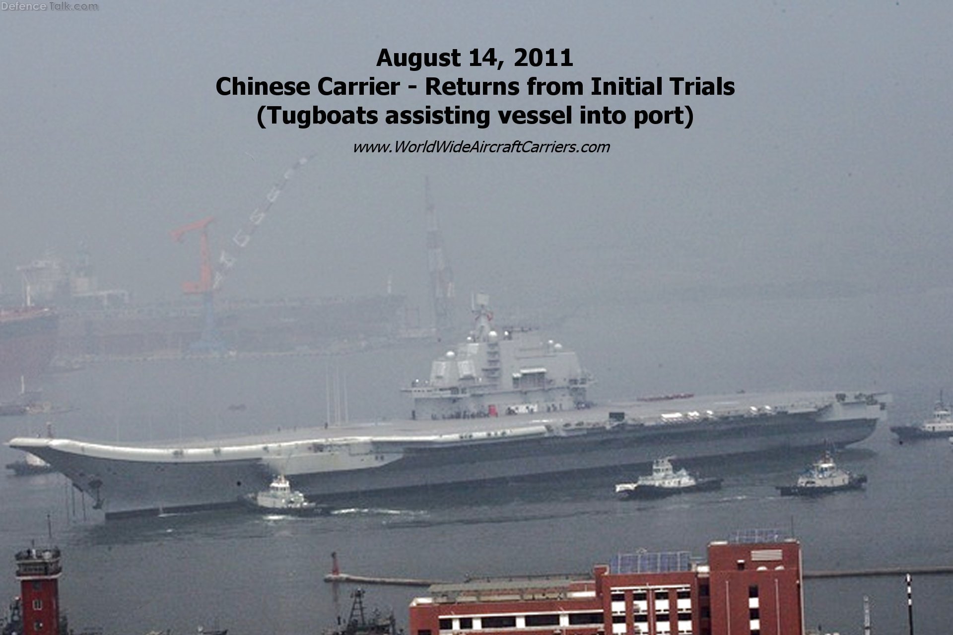 The new Chinese, PLAN Aircraft Carrier returns from sea trials