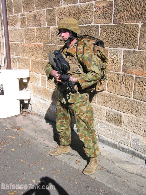 The revised "Project Wundurra" soldier with new Pack, webbing etc