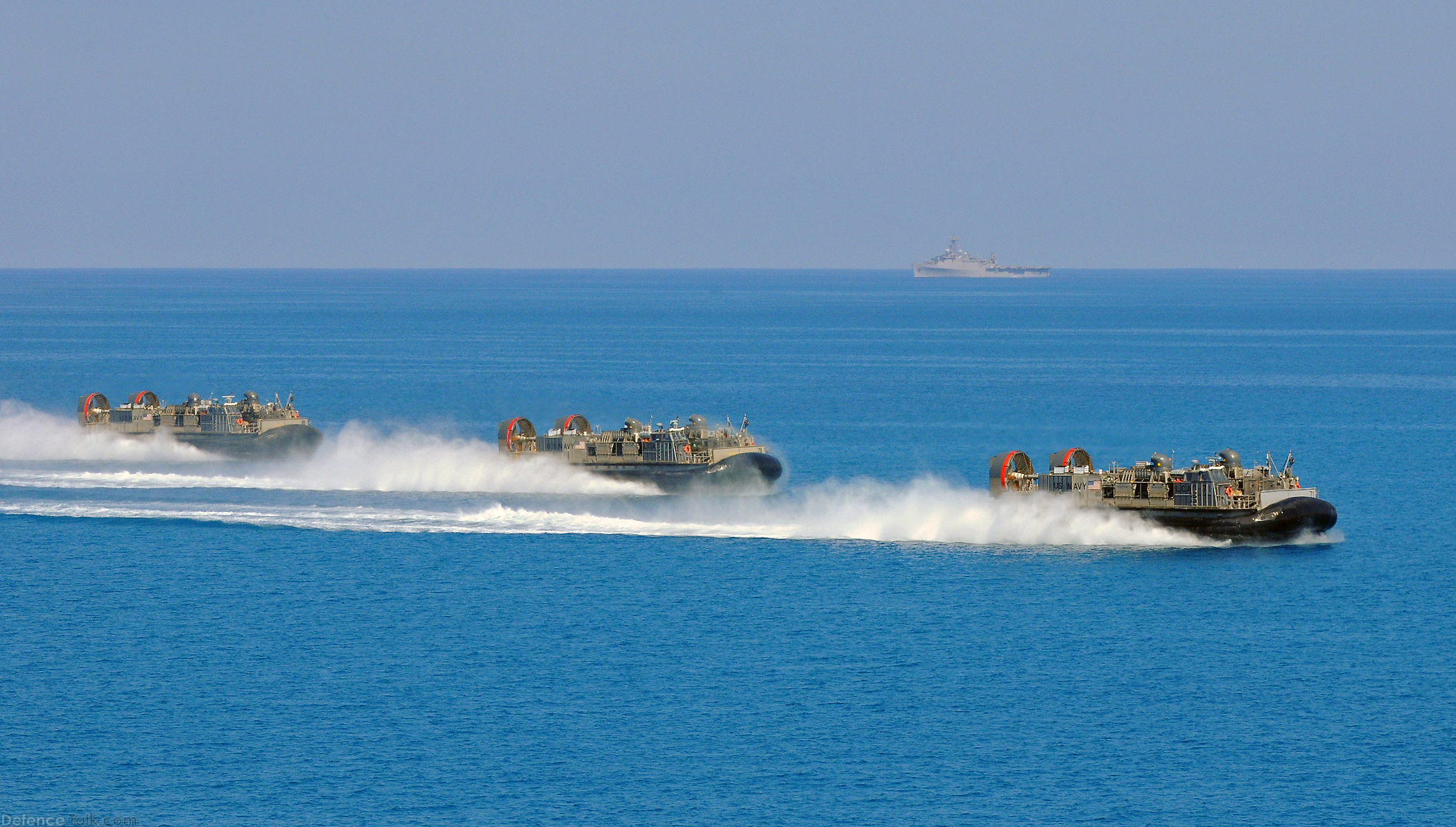 Three landing craft, air cushion vehicles - Bright Star 2009