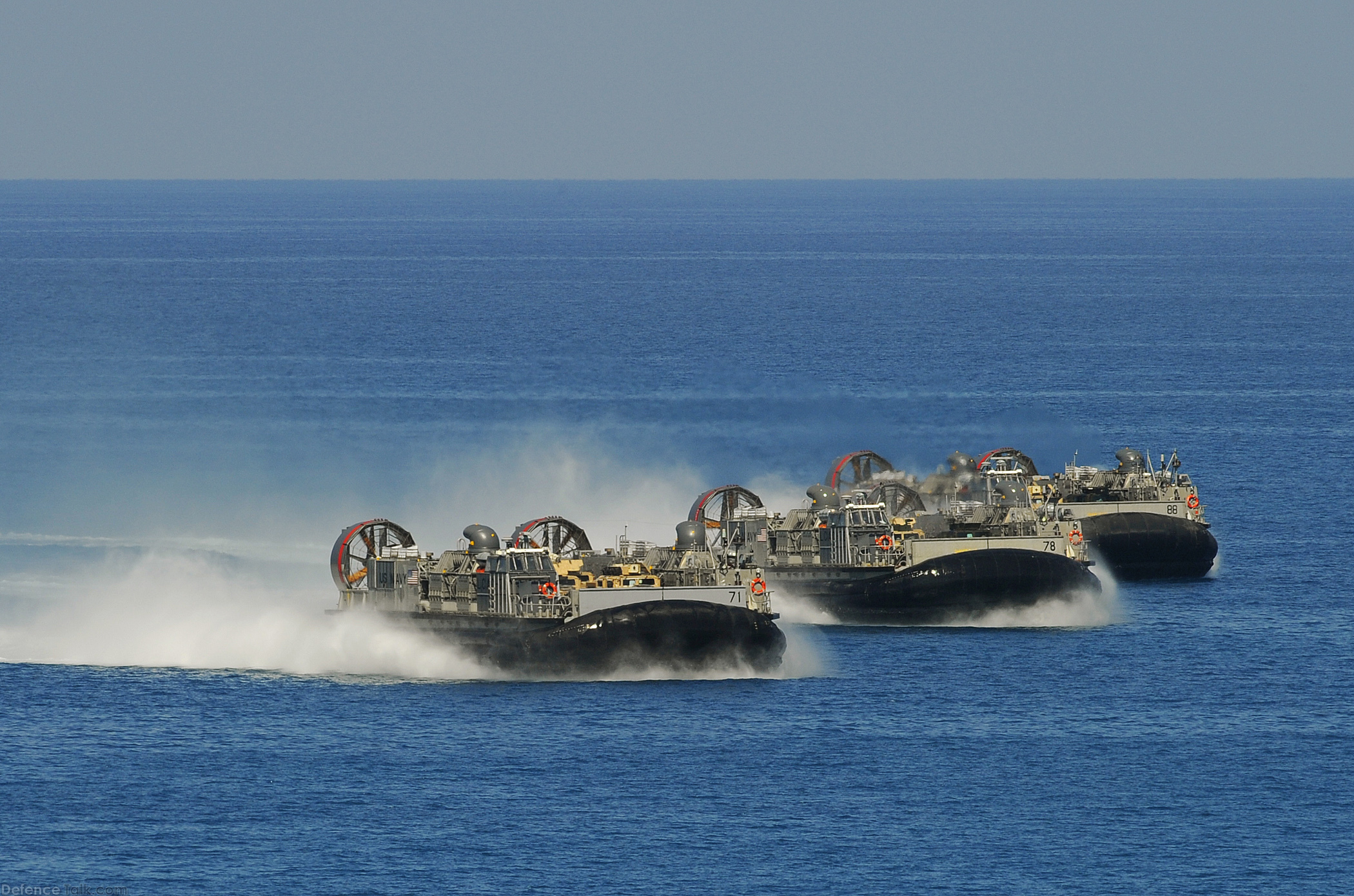 Three landing craft air cushion vehicles - Bright Star 2009