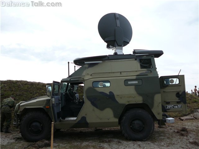 Tigr with sat-com gear