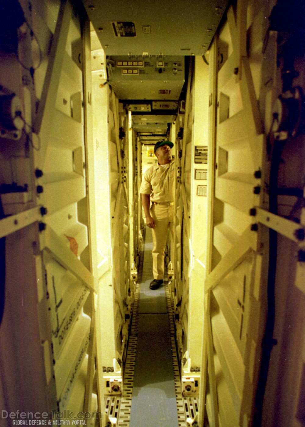 Tomahawk missile launch tubes, Spruance-class destroyer- US Navy