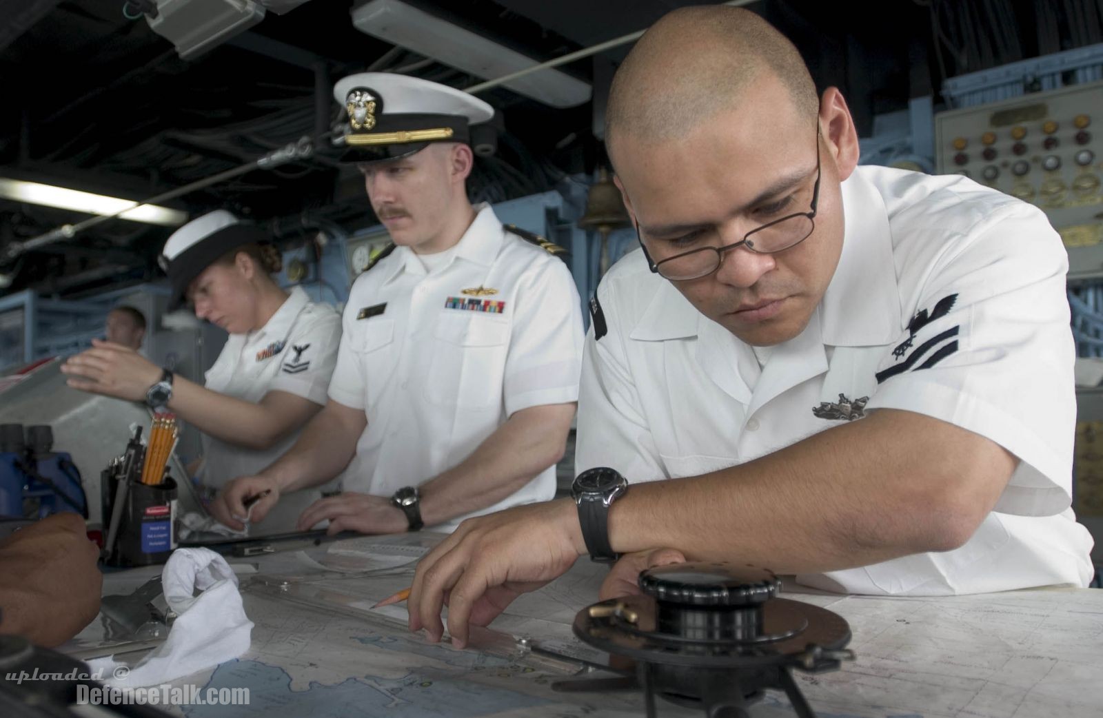 Tracking course of amphibious dock landing ship USS Tortuga (LSD 46)