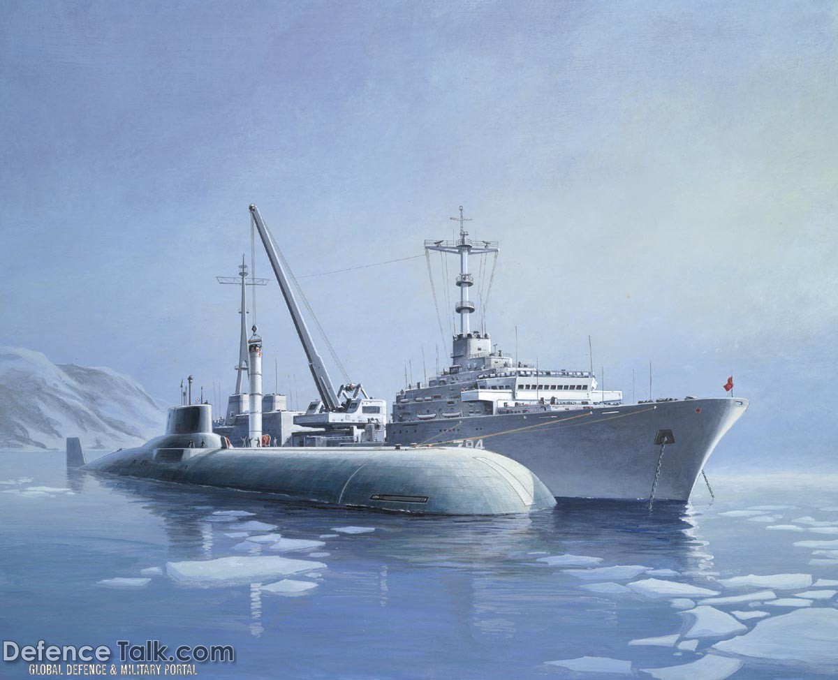 TYPHOON Replenishing in the Arctic - Military Weapons Art