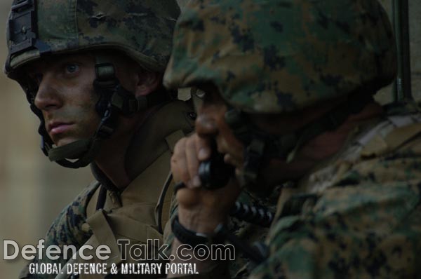 U.S. Marines in Mout- Urban Terrain Mount Exercise