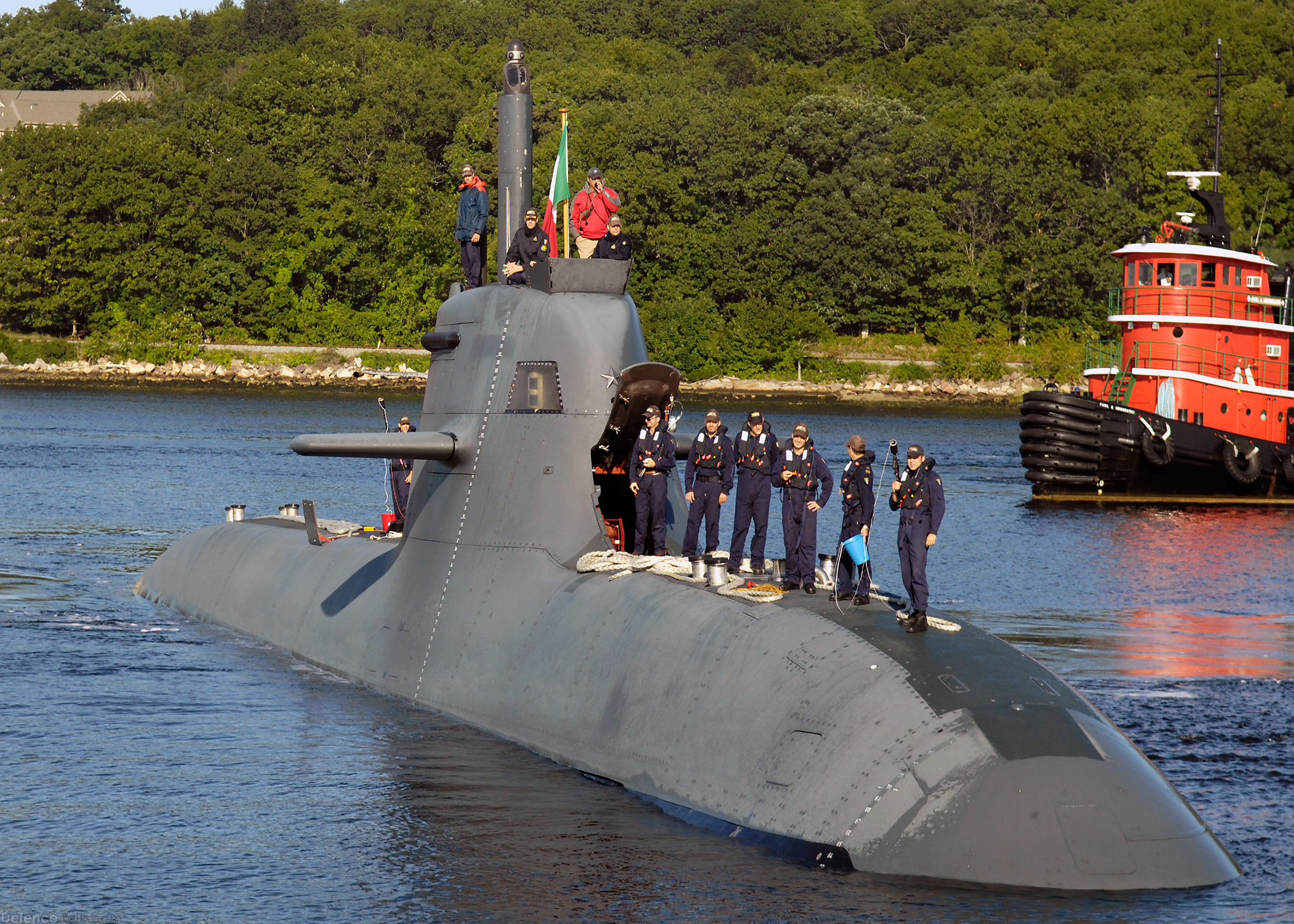 U212A Submarine at Naval Submarine Base - Italian Navy