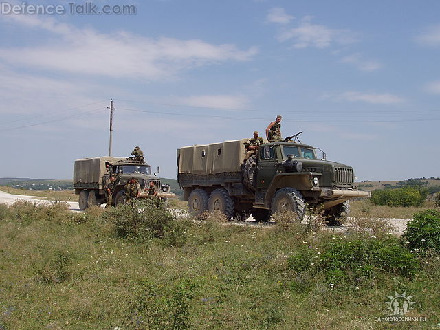Ural trucks in Chechnya