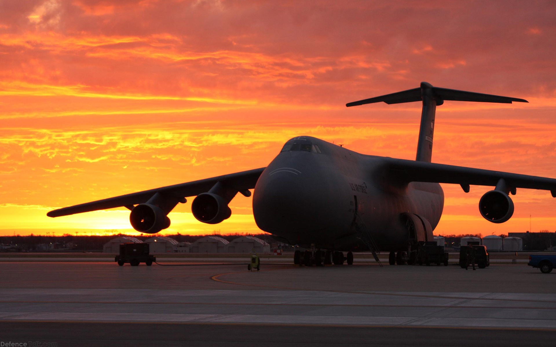 US Air Force (USAF) Lockheed C-5 Galaxy Transport Aircraft