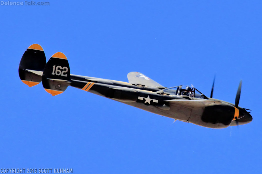 US Army Air Corps P-38 Lightning Fighter Aircraft