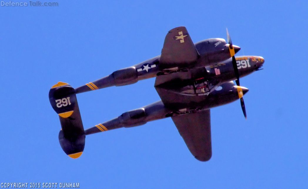 US Army Air Corps P-38 Lightning Fighter