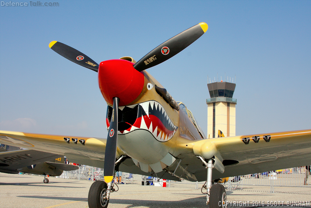 US Army Air Corps P-40 Warhawk Fighter Aircraft