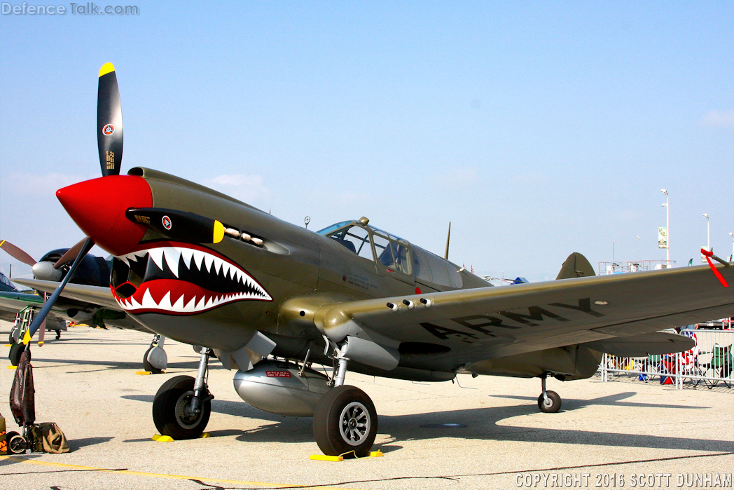 US Army Air Corps P-40 Warhawk Fighter Aircraft