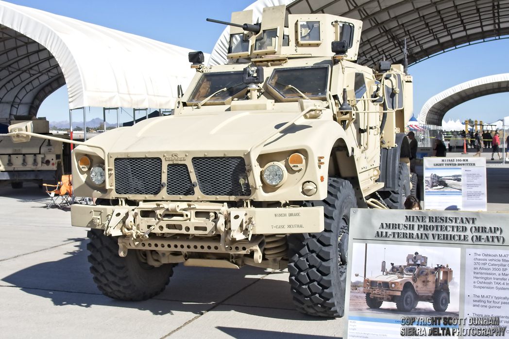US Army M-ATV MRAP Tactical Vehicle