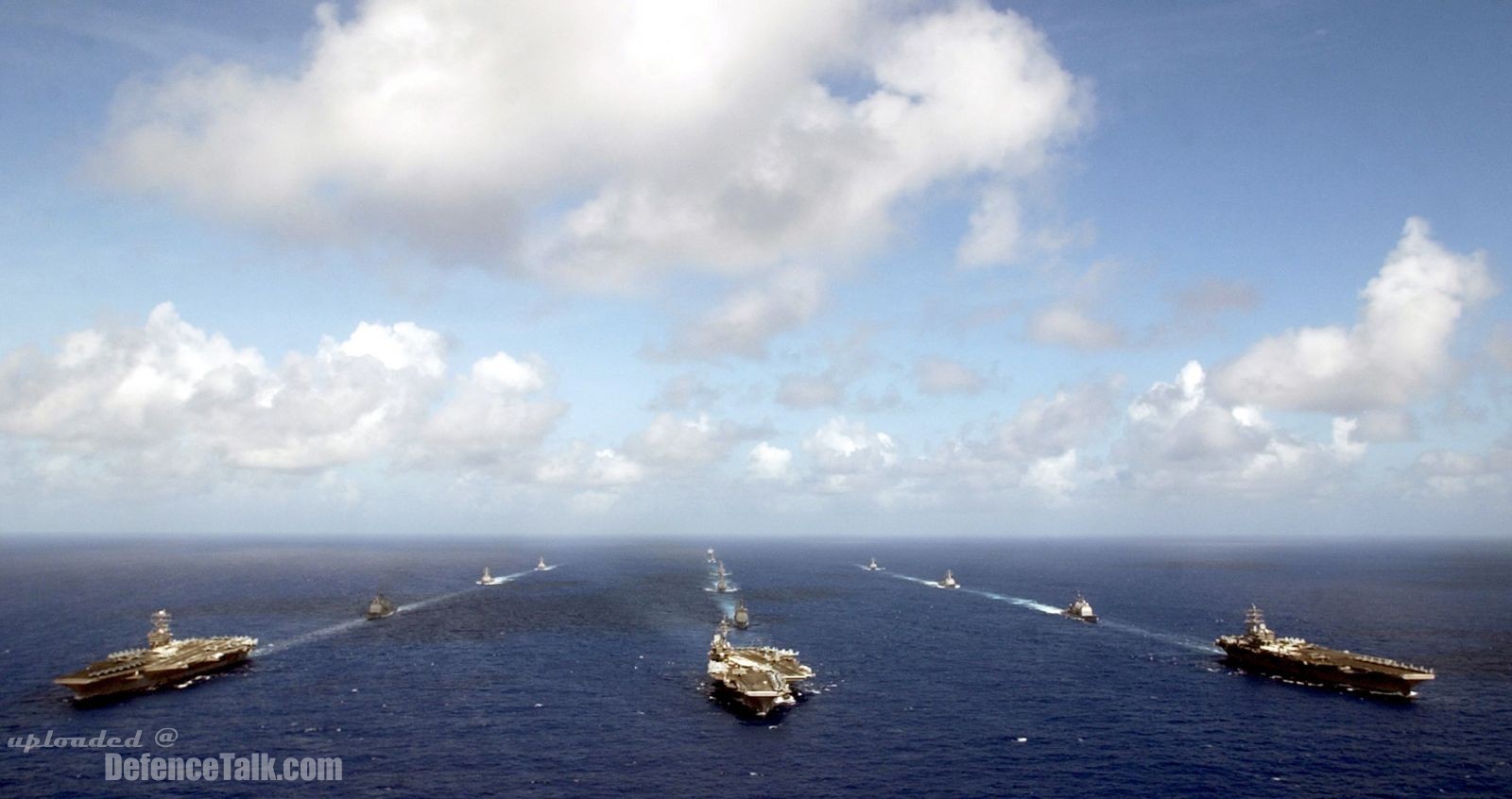 US Navy aircraft carriers at the Exercise Valiant Shield 2006