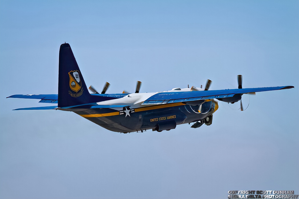 US Navy Blue Angels C-130T Hercules Transport - Fat Albert