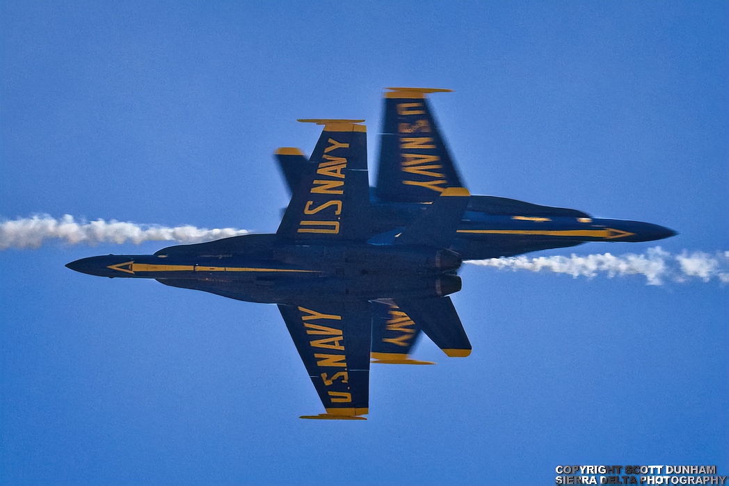 US Navy Blue Angels F/A-18 Hornet Fighter