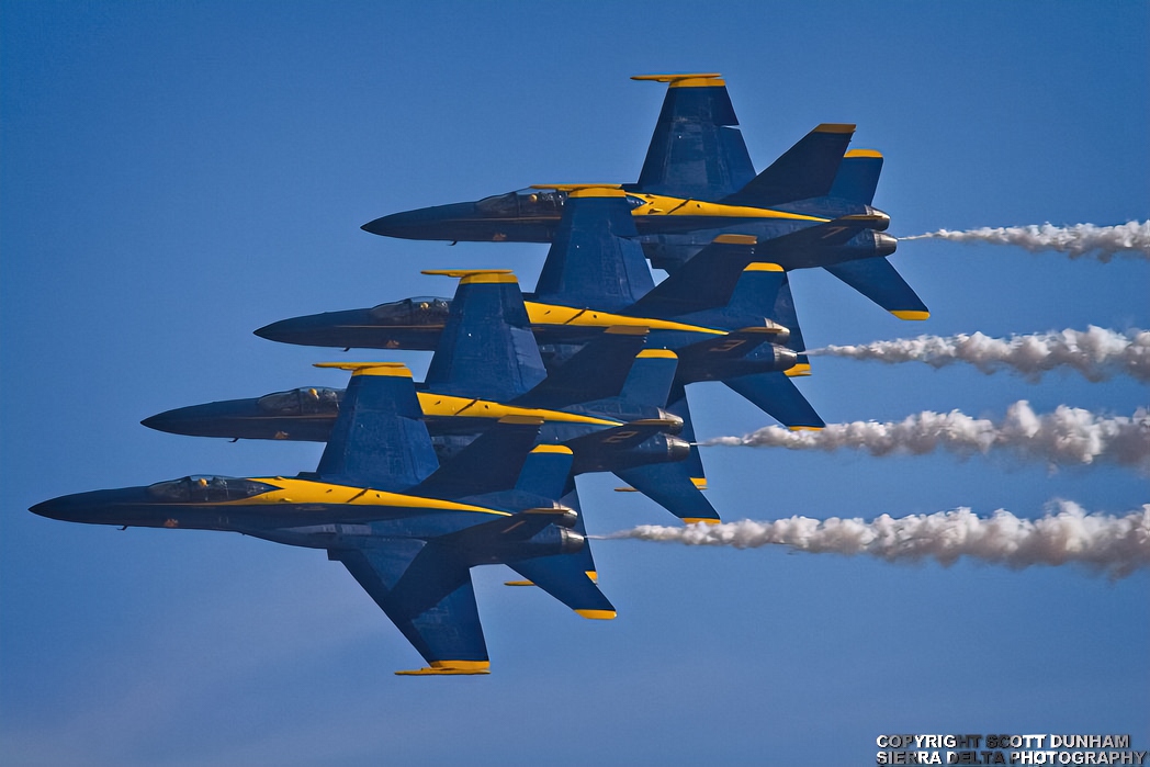 US Navy Blue Angels F/A-18 Hornet Fighter