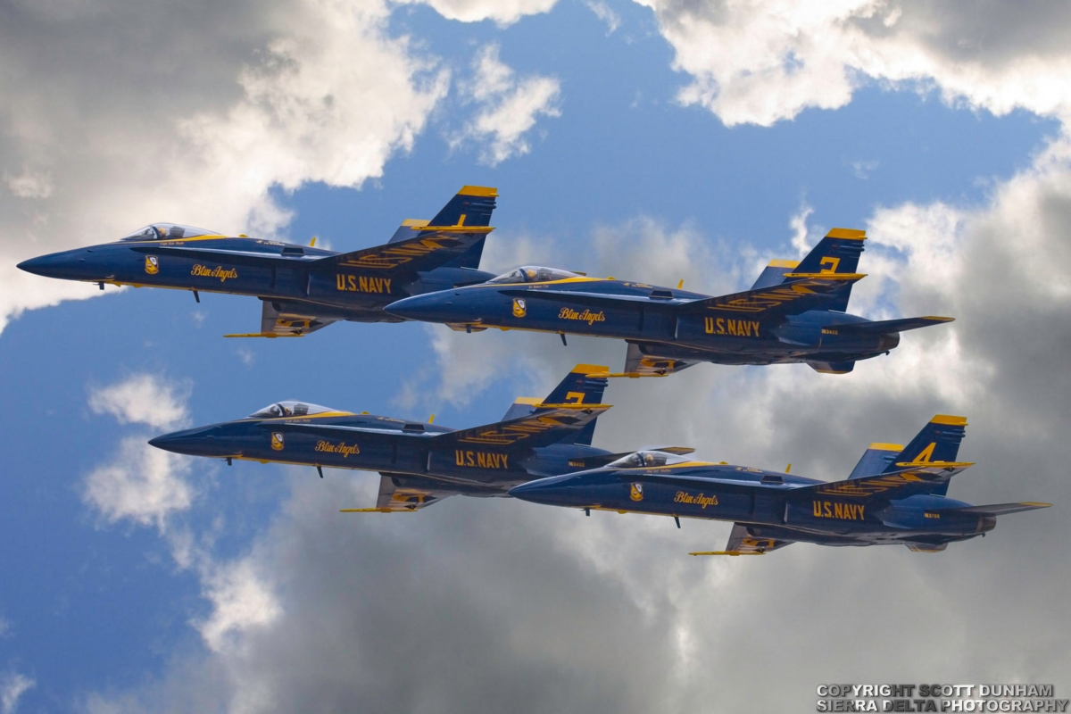 US Navy Blue Angels F/A-18 Hornet Fighter