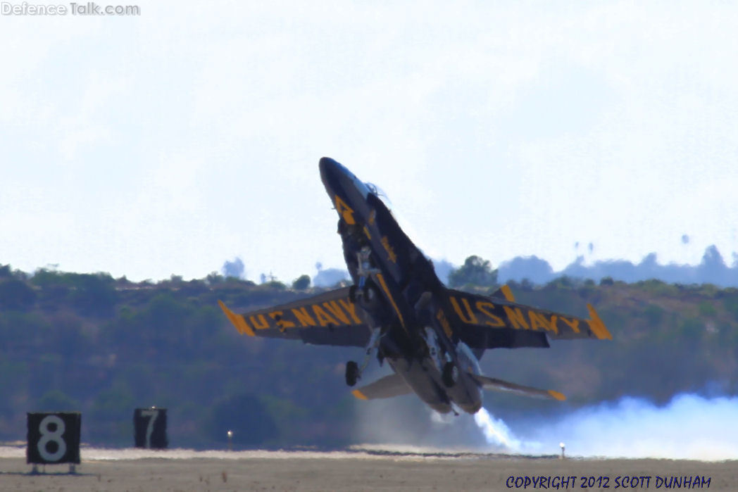 US Navy Blue Angels Flight Demonstration Team - F/A-18 Hornet Fighter