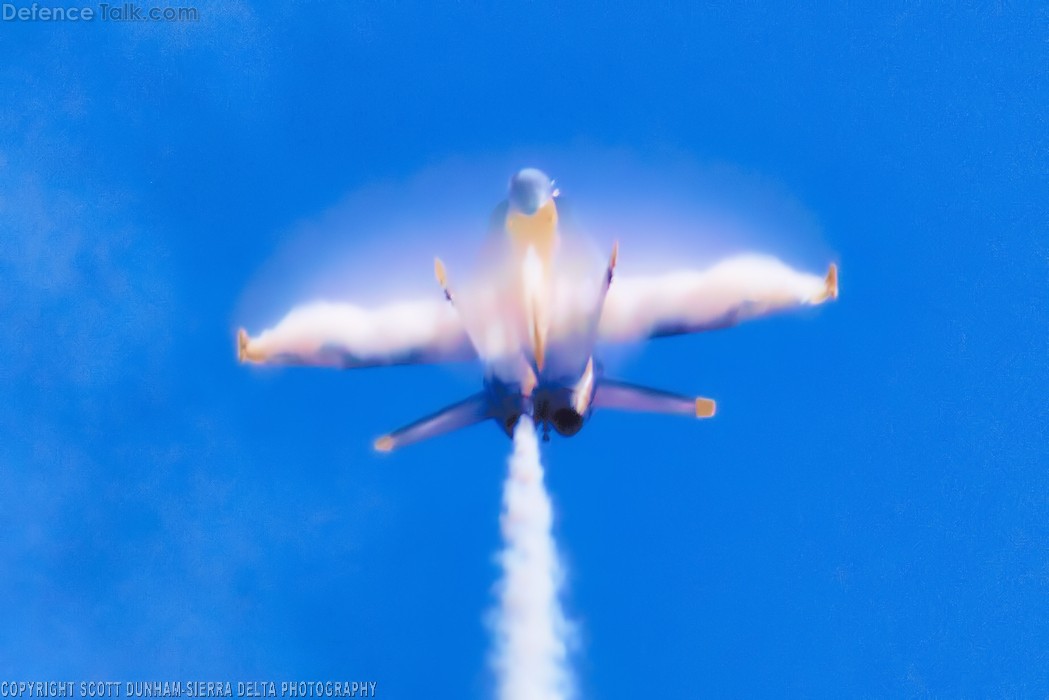 US Navy Blue Angels Flight Demonstration Team F/A-18 Hornet Fighter