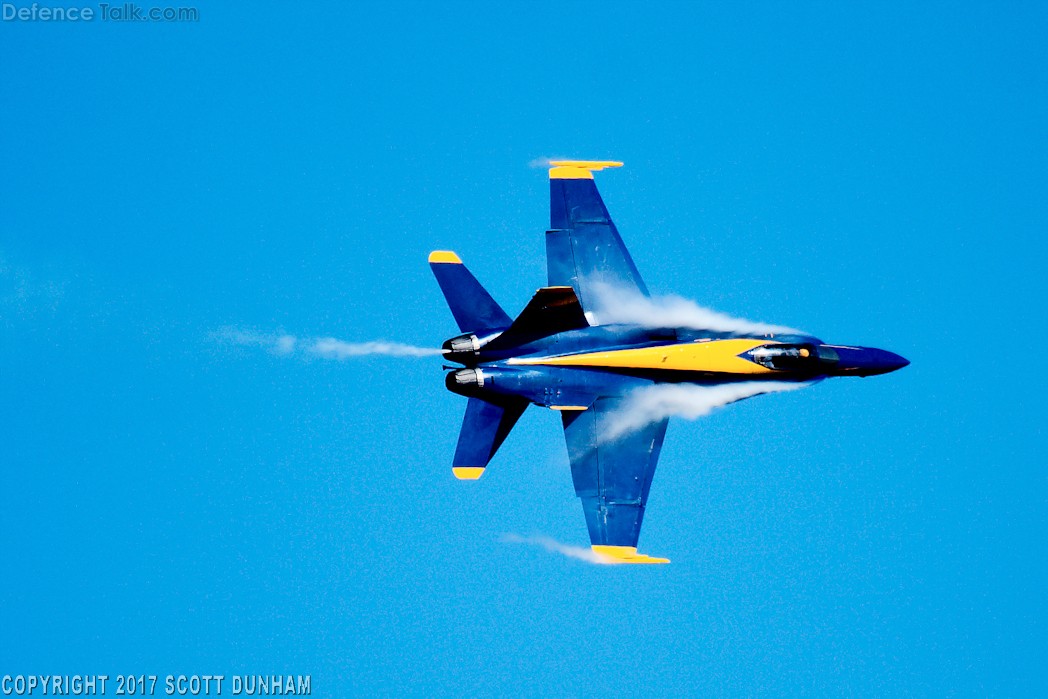 US Navy Blue Angels Flight Demonstration Team F/A-18C Hornet Fighter